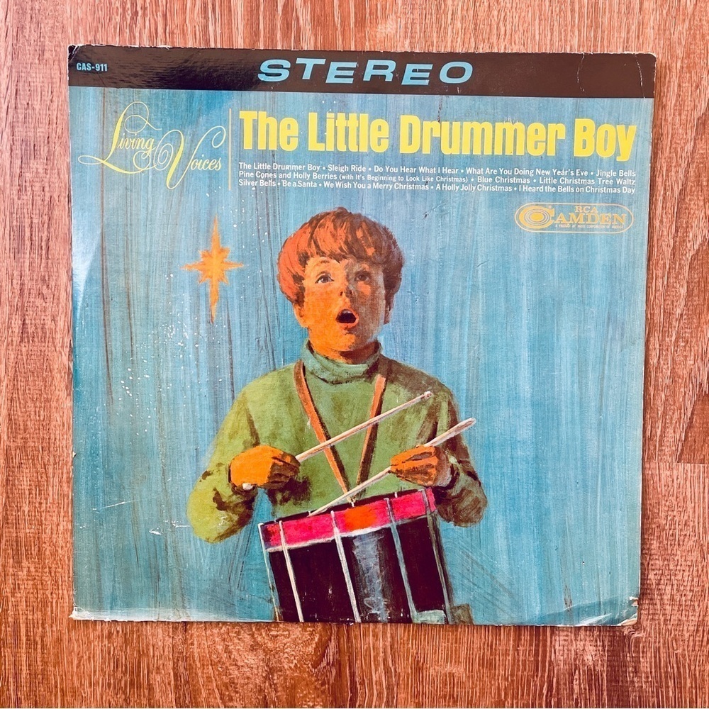 🎯3/$10 Vinyl Record The Living Voices Little Drummer Boy Christmas Album